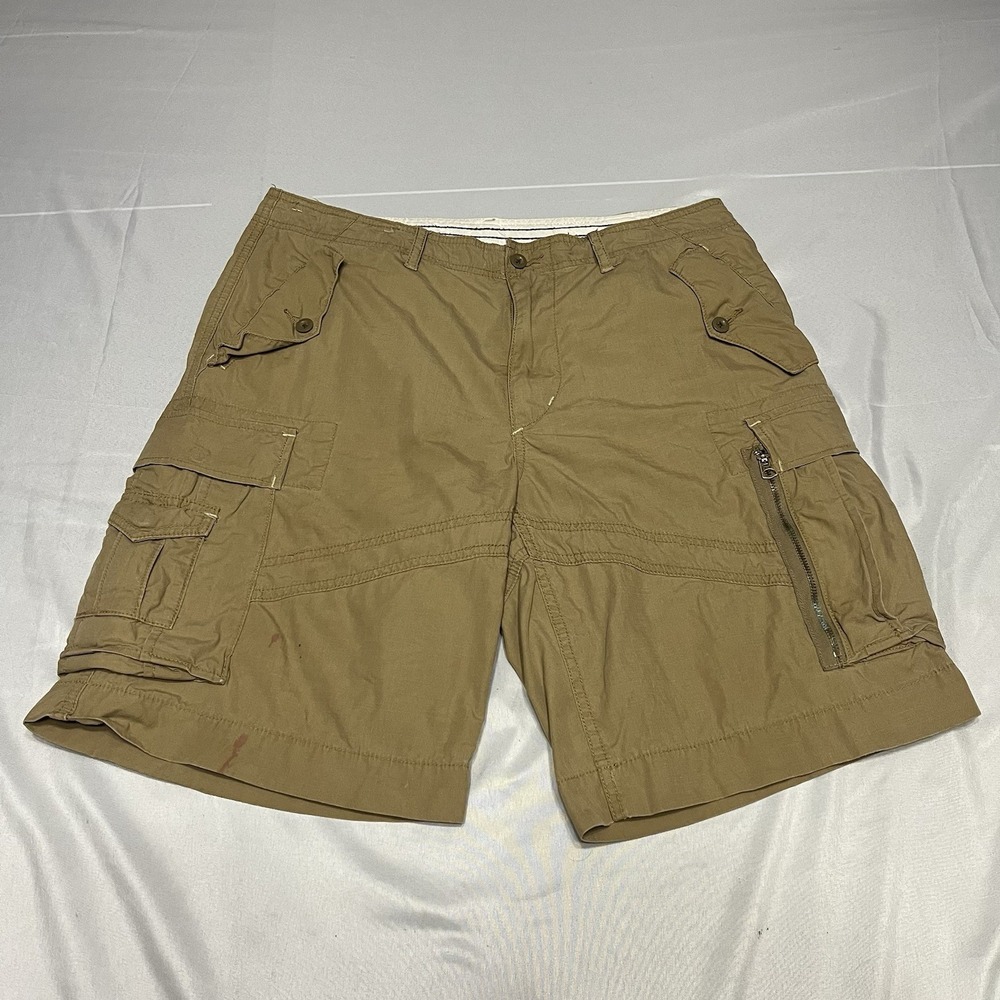 Vintage Polo Ralph Lauren Shorts Men's 34 Beige Surplus Cargo Field Paint